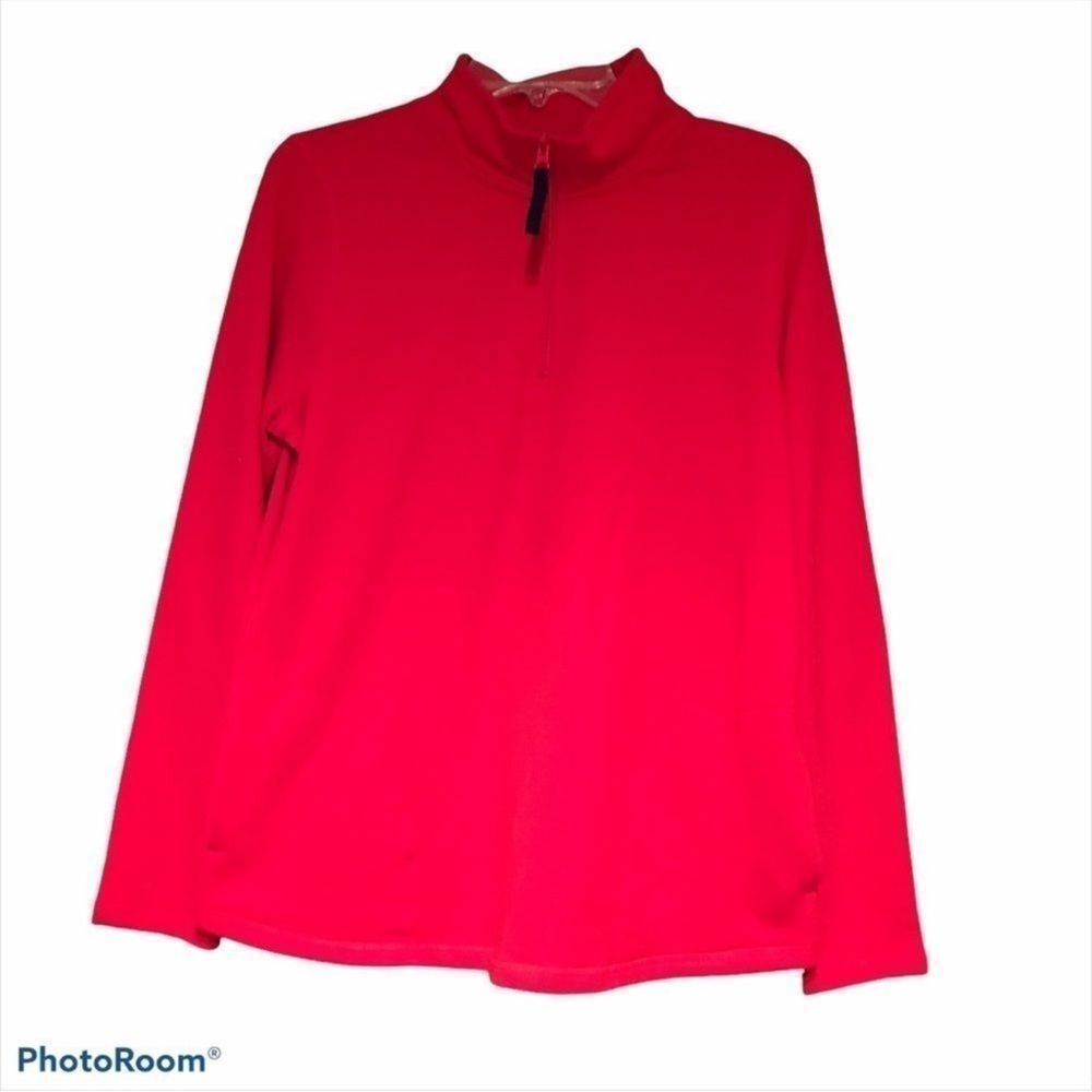 St. John's Bay Red Quarter-Zip Pullover